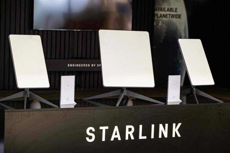 Antenas de satélite da Starlink