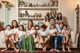 Mariana e Carlos têm 12 filhos