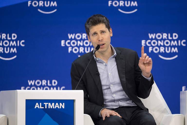 Sam Altman diz em Davos que ChatGPT quer remunerar jornais por conteúdo
