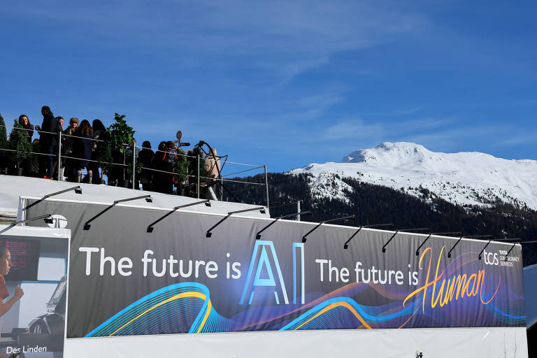 IA está em alta em Davos, mas executivos não sabem como torná-la rentável