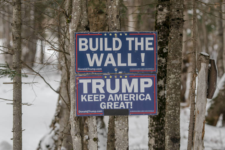 À la Trump, republicanos querem muro também na fronteira com o Canadá