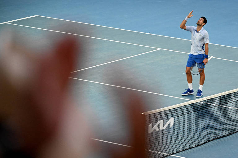 Novak Djokovic celebra classificação para as semis do Australian Open; veja fotos de hoje
