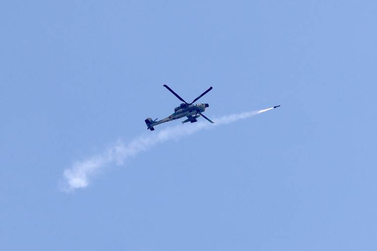 Helicóptero de Israel dispara míssil na Faixa de Gaza