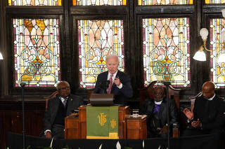 U.S. President Joe Biden visits Charleston