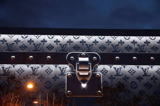 Luxury retailer Louis Vuitton project on the Champs-Elysees in Paris