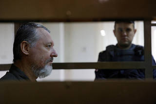 FILE PHOTO: Pro-war Kremlin critic Girkin appeals against his detention, in Moscow