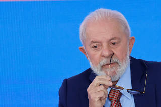 Brazil's President Luiz Inacio Lula da Silva attends a meeting of the national industrial development council at the Planalto Palace in Brasilia