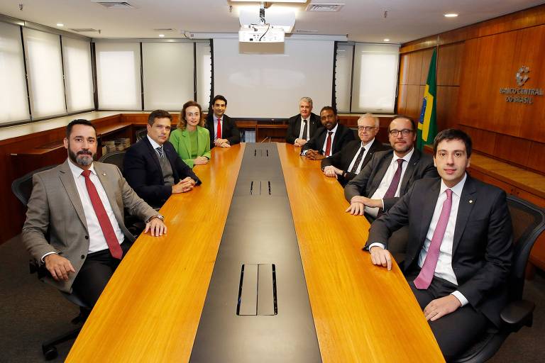 Diretores do Banco Central durante reunião do Copom (Comitê de Política Monetária)
