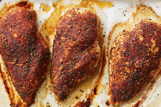 Baked Chicken Breasts. (Christopher Testani/The New York Times)