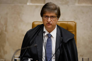 O procurador-geral da República, Paulo Gonet, em sessão solene de reabertura do ano Judiciário no STF, em fevereiro P