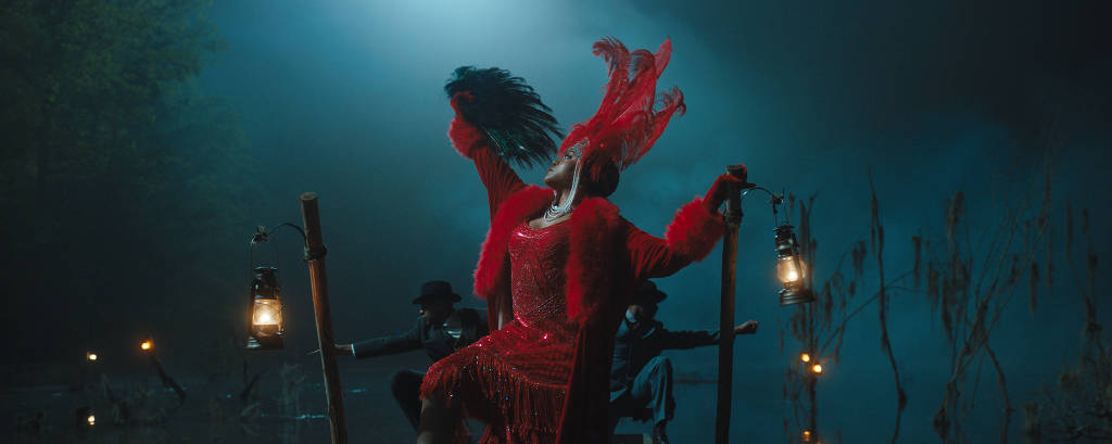 A atriz Taraji P. Henson em cena do filme 'A Cor Púrpura', de Blitz Bazawule