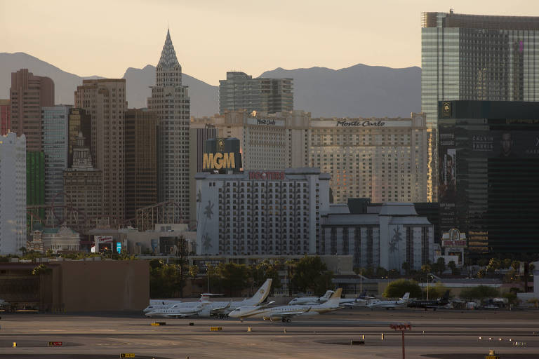Jatinhos no Aeroporto Internacional Harry Reid, em Las Vegas