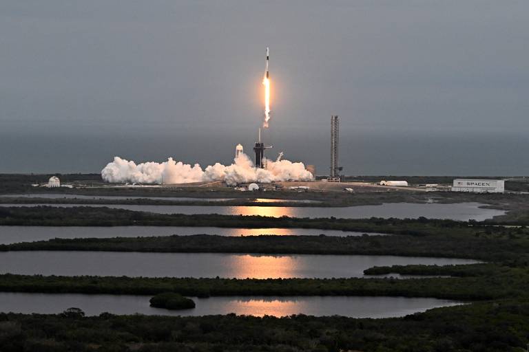 Lançamento da missão Axiom 3 em Cabo Canaveral, em janeiro de 2024