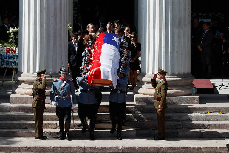 Funeral de Sebastián Piñera reúne políticos de direita e esquerda no Chile