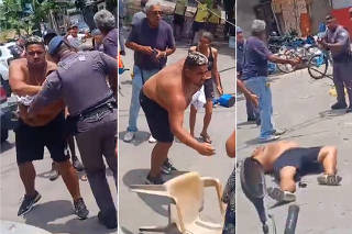Homem baleado em Sao Vicente