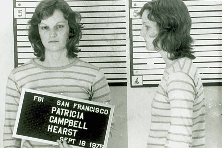 Patty Hearst após ser detida