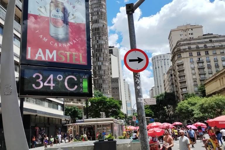 Em semana quente, temperatura em São Paulo deve passar de 30ºC