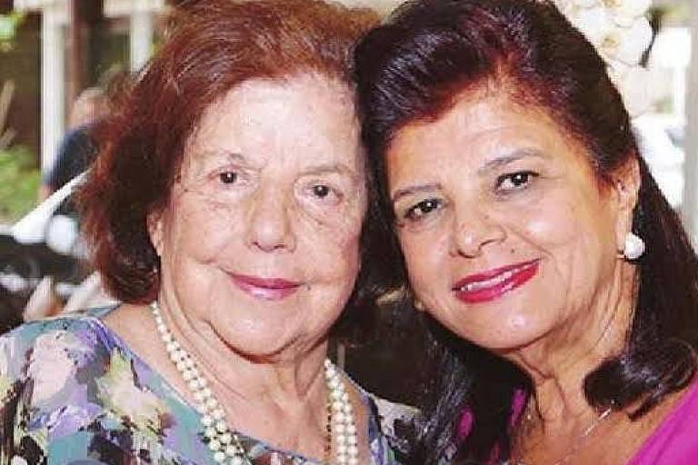 .Luiza Trajano Donato, fundadora do Magazine Luiza, ao lado de sua sobrinha e sucessora, Luiza Helena Trajano
