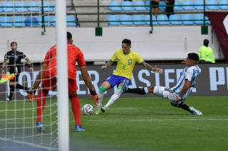 VENEZUELA-CARACAS-CONMEBOL PREOLIMPICO-BRASIL VS ARGENTINA