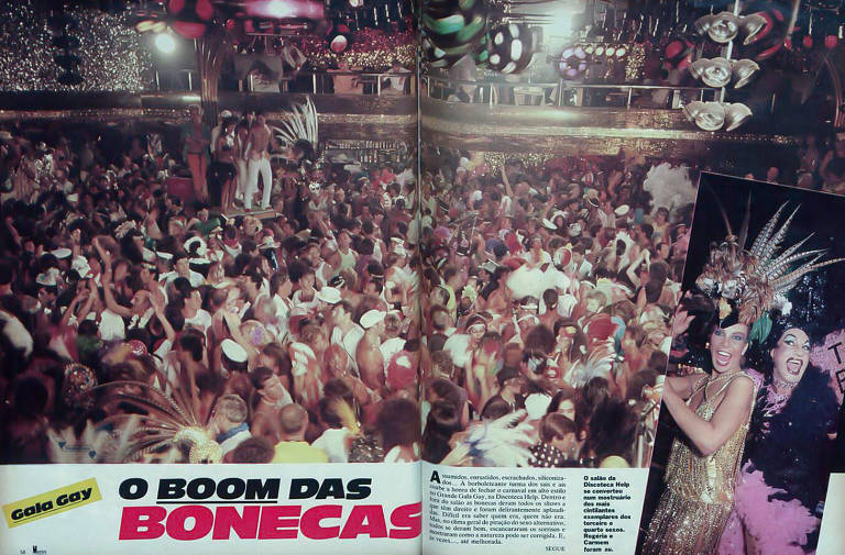 Revista mostra como era o Gala Gay, que na época começou a bombar