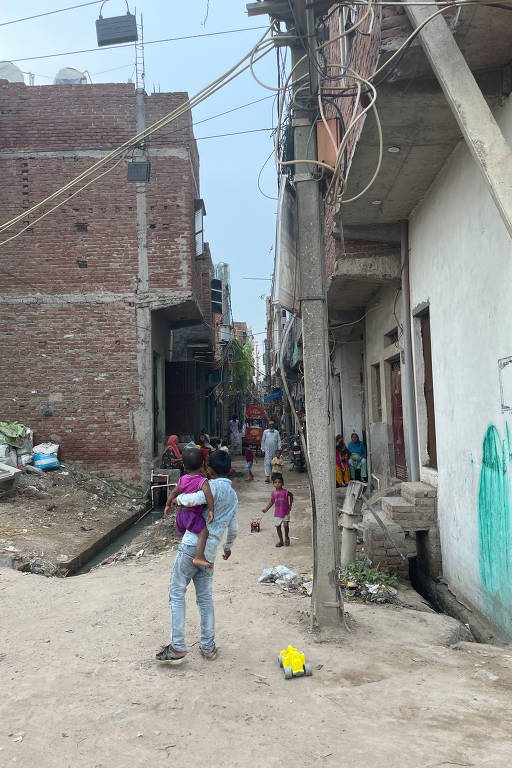 Entrada do bairro de Shiv Vihar, no nordeste de Nova Delhi, onde ocorreram os ataques mais graves contra os muçulmanos em fevereiro de 2020