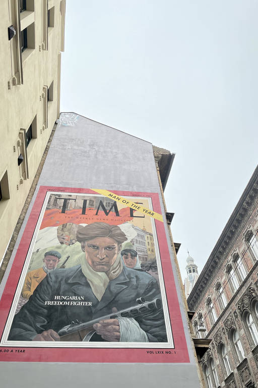 Imagem de uma capa histórica da revista Time em referência aos húngaros que lutaram na revolução de 1956 contra o governo comunista