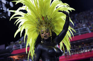Carnival parade at the Sambadrome, in Rio de Janeiro