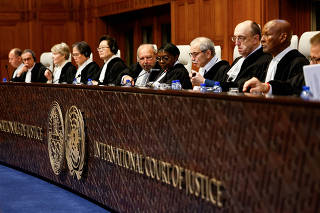 FILE PHOTO: International Court of Justice holds public hearings on the legal consequences of Israel's occupation of the Palestinian territories, in The Hague