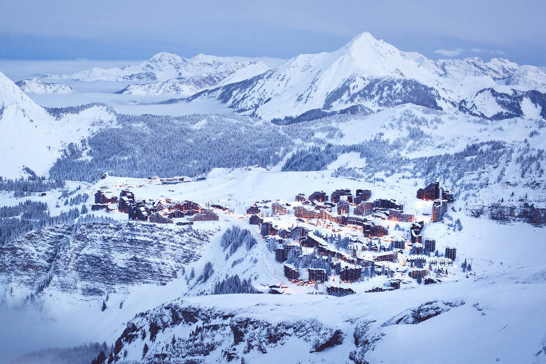 Avoriaz, estação de esqui na região dos alpes franceses