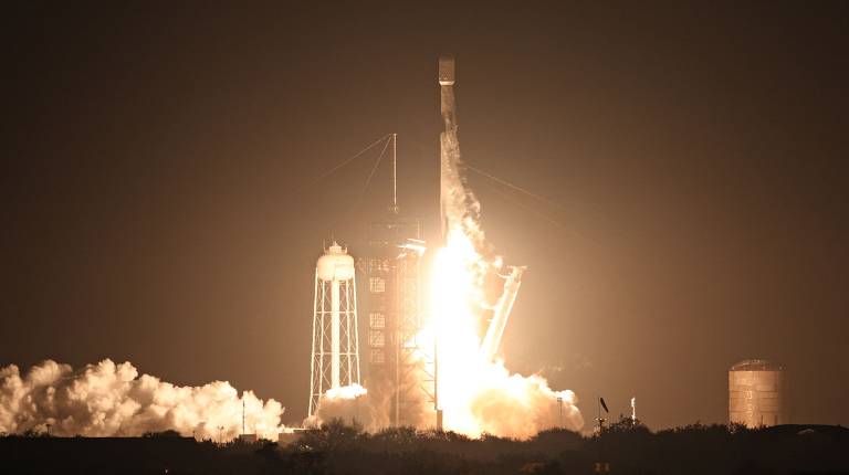Missão IM-1 foi lançada em foguete Falcon 9, da SpaceX, em 15 de fevereiro deste ano