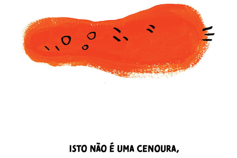 'Ceci n'est pas une pipe' de Magritte vira 'Isto Não É uma Cenoura' em livro infantil
