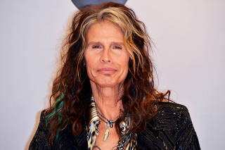 FILE PHOTO: Steven Tyler arrives at the 48th Country Music Association Awards in Nashville