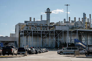 A Ford Motor assembly plant, where the Bronco is made, in Wayne, Mich., Feb. 14, 2024. (Nick Hagen/The New York Times)