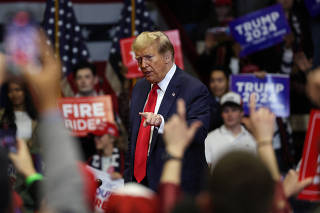 Former U.S. President Trump holds campaign rally in Rock Hill