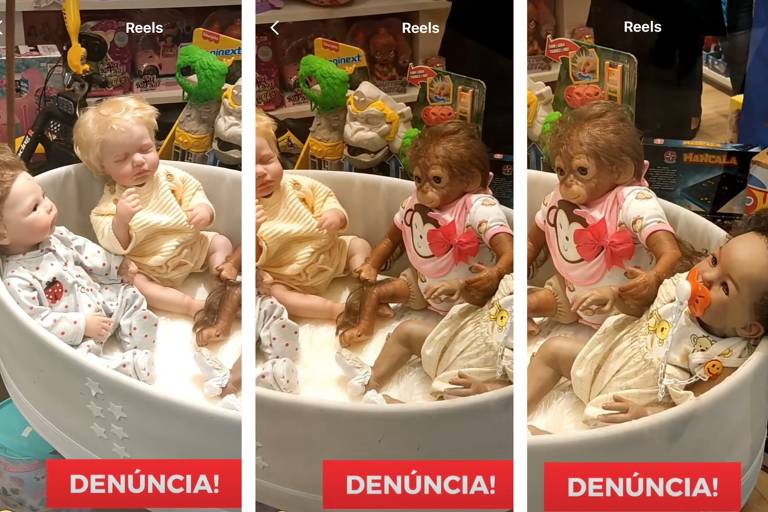 Professor denuncia por racismo loja de brinquedos no Rio que montou vitrine com boneca negra e macaco