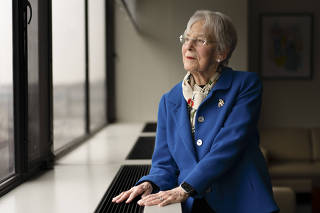 Dr. Ruth Gottesman, a former professor at the Albert Einstein College of Medicine, in the Bronx, on Feb. 23, 2024. (David Dee Delgado/The New York Times)