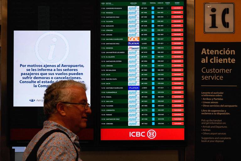 Argentina tem mais de 500 voos cancelados em dia de greve; saiba o que fazer