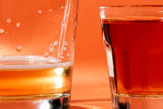 An illustrative photo of beer and liquor, in New York, Feb. 1, 2024. (Eric Helgas/The New York Times)