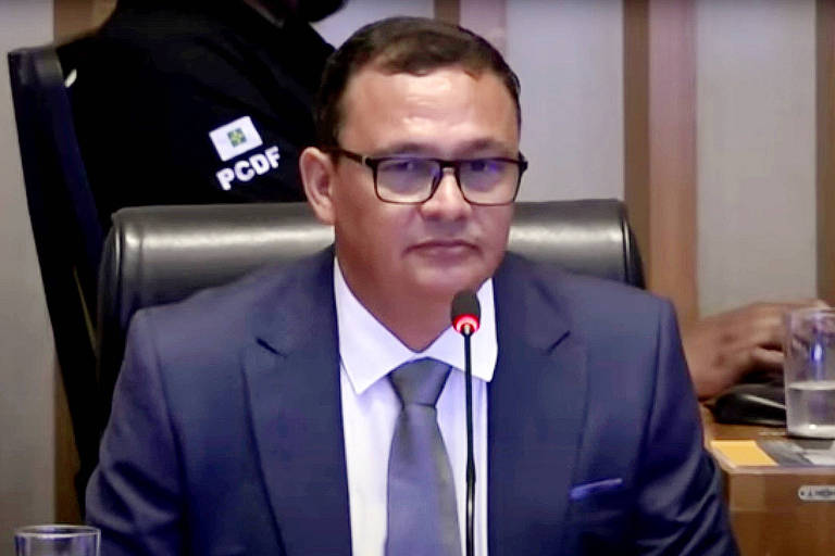 Empresário Joveci Andrade durante depoimento à CPI da Câmara Distrital do DF em 2023