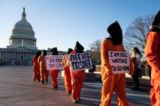 Guantanamo Bay protest outside U.S. Capitol in Washington