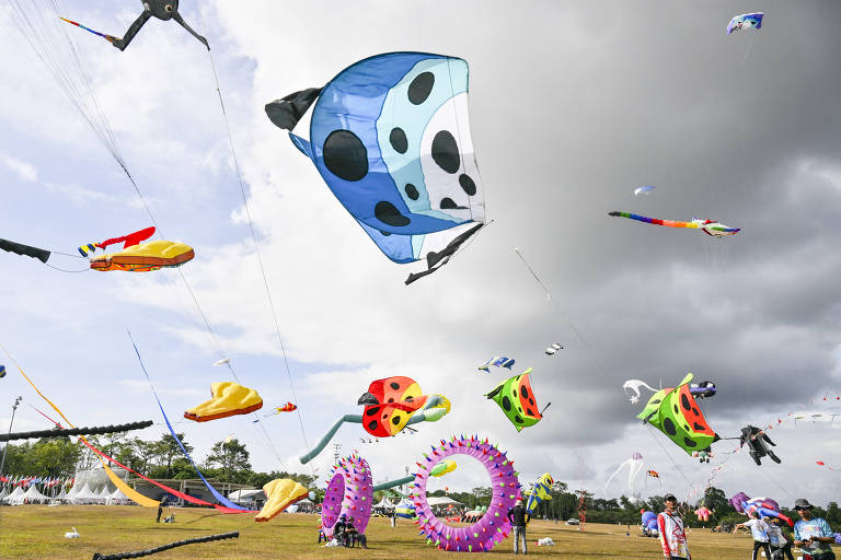 Pipas colorem o céu da Malásia em Festival Mundial de Pipas; veja fotos de hoje