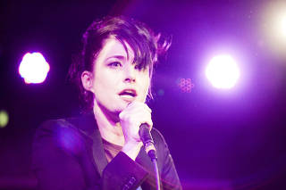 Kathleen Hanna at a tribute concert in her honor.
