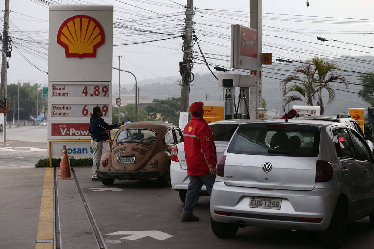 Posto Shell em avenida de São Paulo
