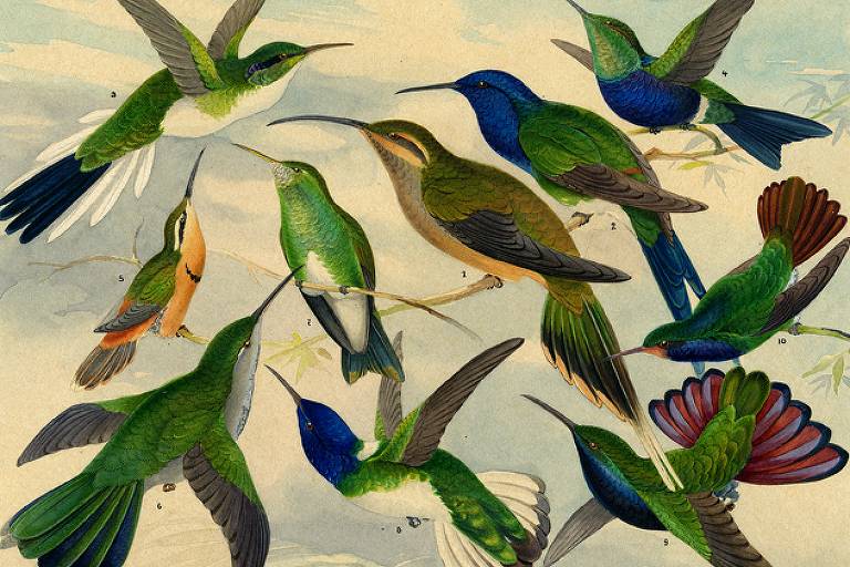 Pintura de aves 