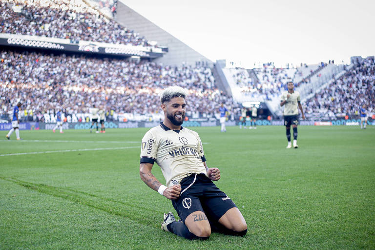 Yuri Alberto durante partida entre Corinthians e Santo André pelo Campeonato Paulista