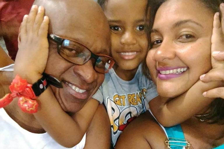 Evaldo Rosa foi assassinado por militares do Exército em 2019. Deixou a esposa Luciana Nogueira e o filho Davi Bruno