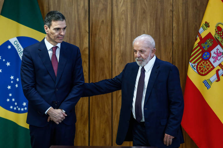 Premiê da Espanha visita Lula e critica Israel, mas evita falar em genocídio