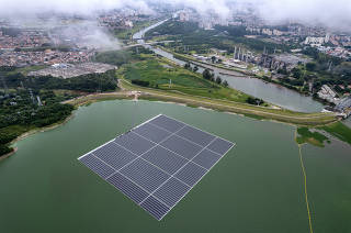 Instalada na represa Billings, a Araucária é a maior usina de energia solar flutuante 