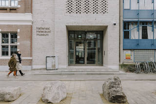 The National Holocaust Museum in Amsterdam, on Feb. 12, 2024. (Ilvy Njiokiktjien/The New York Times)