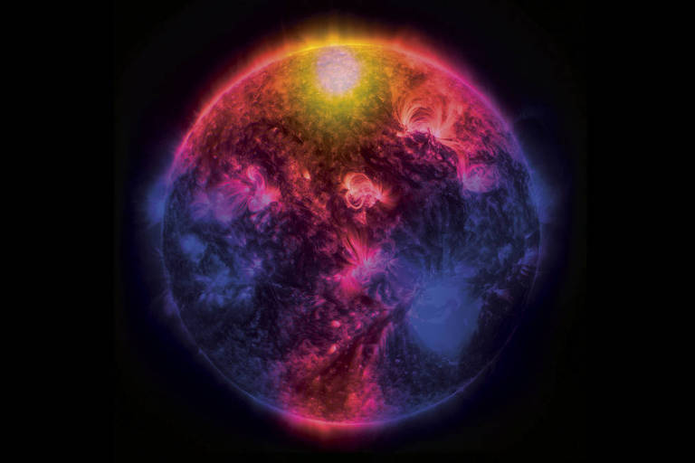 Sol emitiu excesso de raios gama de alta energia em seu último pico de atividade